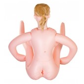 Надувная секс-кукла с реалистичной головой и поднятыми ножками - ToyFa - в Балаково купить с доставкой