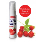 Гель-смазка Tutti-frutti с земляничным вкусом - 30 гр. - Биоритм - купить с доставкой в Балаково