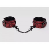 Красно-черные наручники Reversible Faux Leather Wrist Cuffs - Fifty Shades of Grey - купить с доставкой в Балаково