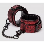 Красно-черные наручники Reversible Faux Leather Wrist Cuffs - Fifty Shades of Grey - купить с доставкой в Балаково