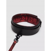 Стильный ошейник с поводком Reversible Faux Leather Collar and Lead - Fifty Shades of Grey - купить с доставкой в Балаково