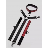 Ошейник с наручниками Reversible Faux Leather Collar and Wrist - Fifty Shades of Grey - купить с доставкой в Балаково