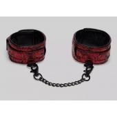 Красно-черные оковы Reversible Faux Leather Ankle Cuffs - Fifty Shades of Grey - купить с доставкой в Балаково