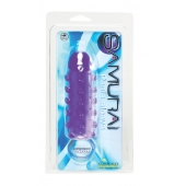 Закрытая фиолетовая насадка с пупырышками SAMURAI PENIS SLEEVE PURPLE - 14,5 см. - NMC - в Балаково купить с доставкой