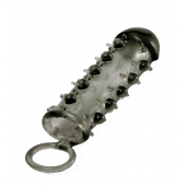 Дымчатая стимулирующая насадка с закрытой головкой SAMURAI PENIS SLEEVE BLACK - 14,5 см. - NMC - в Балаково купить с доставкой