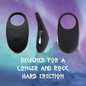 Черное эрекционное виброкольцо Thor Cockring - FeelzToys - в Балаково купить с доставкой