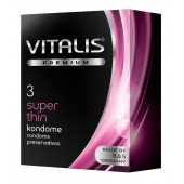 Ультратонкие презервативы VITALIS PREMIUM super thin - 3 шт. - Vitalis - купить с доставкой в Балаково