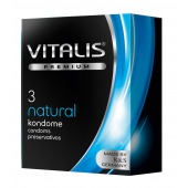 Классические презервативы VITALIS PREMIUM natural - 3 шт. - Vitalis - купить с доставкой в Балаково