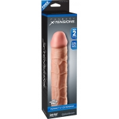 Телесная насадка Fantasy X-tensions Perfect 2  Extension - 20,3 см. - Pipedream - в Балаково купить с доставкой