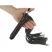 Чёрная плеть  Ракета А  с ручкой-фаллосом - 50 см. - Sitabella - купить с доставкой в Балаково