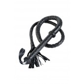 Длинный кожаный кнут с хлопушками на конце - ToyFa - купить с доставкой в Балаково