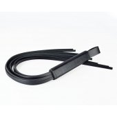 Черная кожаная плеть  Клео  - 60 см. - Sitabella - купить с доставкой в Балаково