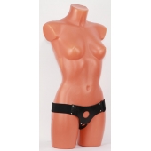 Универсальные черные трусики для страпона - БДСМ Арсенал - купить с доставкой в Балаково