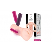 Телесный вибромастурбатор-вагина Tattoo Auto - KOKOS - в Балаково купить с доставкой