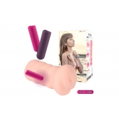 Телесный вибромастурбатор-вагина Gloria Auto - KOKOS - в Балаково купить с доставкой