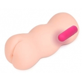 Телесный вибромастурбатор-анус TONGGGO 2 Auto - KOKOS - в Балаково купить с доставкой