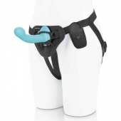 Голубая изогнутая насадка 6in Remote Control Ripple P-Spot G-Spot на черных трусиках - 16 см. - Pegasus - купить с доставкой в Балаково