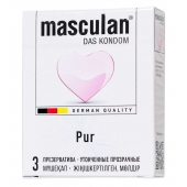 Супертонкие презервативы Masculan Pur - 3 шт. - Masculan - купить с доставкой в Балаково