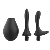 Черный анальный душ Nexus Anal Douche Set с 2 сменными насадками - Nexus Range - купить с доставкой в Балаково