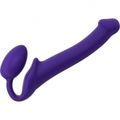 Фиолетовый безремневой страпон Silicone Bendable Strap-On - size M - Strap-on-me - купить с доставкой в Балаково