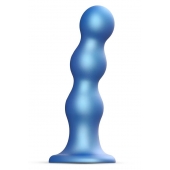 Голубая насадка Strap-On-Me Dildo Plug Balls size L - Strap-on-me - купить с доставкой в Балаково