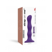 Фиолетовая насадка Strap-On-Me Dildo Geisha Balls size XL - Strap-on-me - купить с доставкой в Балаково