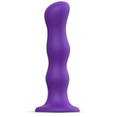Фиолетовая насадка Strap-On-Me Dildo Geisha Balls size XL - Strap-on-me - купить с доставкой в Балаково
