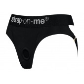 Черные трусики для насадок Heroine Lingerie Harness - size M - Strap-on-me - купить с доставкой в Балаково