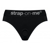 Черные трусики для насадок Heroine Lingerie Harness - size L - Strap-on-me - купить с доставкой в Балаково