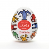 Мастурбатор-яйцо Keith Haring EGG DANCE - Tenga - в Балаково купить с доставкой