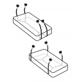 Фиксаторы для кровати WRAPAROUND MATTRESS RESTRAIN - Pipedream - купить с доставкой в Балаково