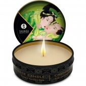 Массажная свеча Exotic Green Tea с ароматом зелёного чая - 30 мл. - Shunga - купить с доставкой в Балаково