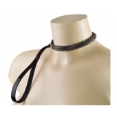 Эффектный сверкающий ошейник с поводком  Гламур - Sitabella - купить с доставкой в Балаково