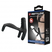Черная вибронасадка на пенис Vibrating Penis Sling - Baile - в Балаково купить с доставкой