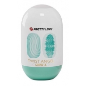 Бирюзовый мастурбатор-яйцо Twist Angel - Baile - в Балаково купить с доставкой