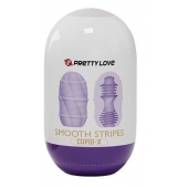 Сиреневый мастурбатор-яйцо Smooth Stripes - Baile - в Балаково купить с доставкой