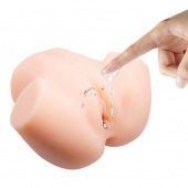 Телесный мастурбатор с 2 тоннелями Dual Vagina and Ass Veronica - Baile - в Балаково купить с доставкой