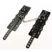 Узорчатые кожаные оковы с регулируемыми ремешками - Crazy Handmade - купить с доставкой в Балаково