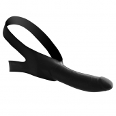 Черный кляп-страпон Masters Mini Face Fuck Strap-On - 14 см. - XR Brands - купить с доставкой в Балаково