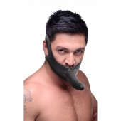 Черный кляп-страпон Masters Mini Face Fuck Strap-On - 14 см. - XR Brands - купить с доставкой в Балаково