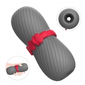 Серый эластичный мастурбатор с утяжкой - S-HANDE - в Балаково купить с доставкой