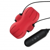 Красный тугой мастурбатор с вибропулями  и пультом - S-HANDE - в Балаково купить с доставкой