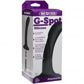 Черная изогнутая насадка Vac-U-Lock G-Spot - 16,5 см. - Doc Johnson - купить с доставкой в Балаково