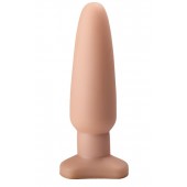 Телесный анальный плаг среднего размера - 18 см. - LOVETOY (А-Полимер)