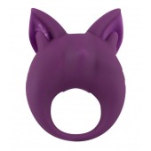 Фиолетовое перезаряжаемое эрекционное кольцо Kitten Kiki - Lola Games - в Балаково купить с доставкой