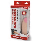 Страпон Харнесс из трусиков и насадки-фаллоса - 17,5 см. - LOVETOY (А-Полимер) - купить с доставкой в Балаково