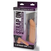 Реалистичный фаллоимитатор на трусиках с плугом - 18,5 см. - LOVETOY (А-Полимер) - купить с доставкой в Балаково