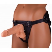 Реалистичная насадка-фаллос на трусиках с плугом - 19 см. - LOVETOY (А-Полимер) - купить с доставкой в Балаково