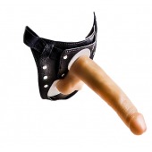 Фаллоимитатор телесного цвета на трусиках с плугом - 16,5 см. - LOVETOY (А-Полимер) - купить с доставкой в Балаково