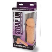 Фаллоимитатор  Конг  на трусиках с плугом - 20,5 см. - LOVETOY (А-Полимер) - купить с доставкой в Балаково